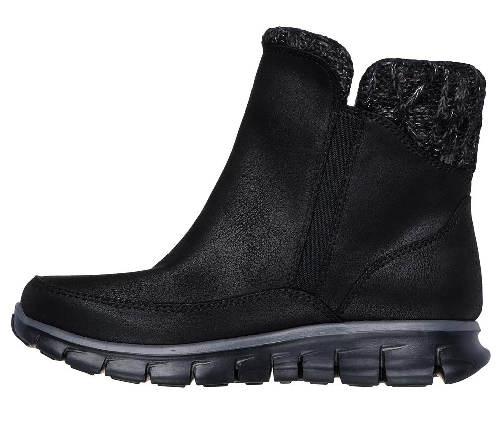 Women Skechers Synergy - Lovely Collab Slip On Shoes Black  USA |  0397-VDOCQ