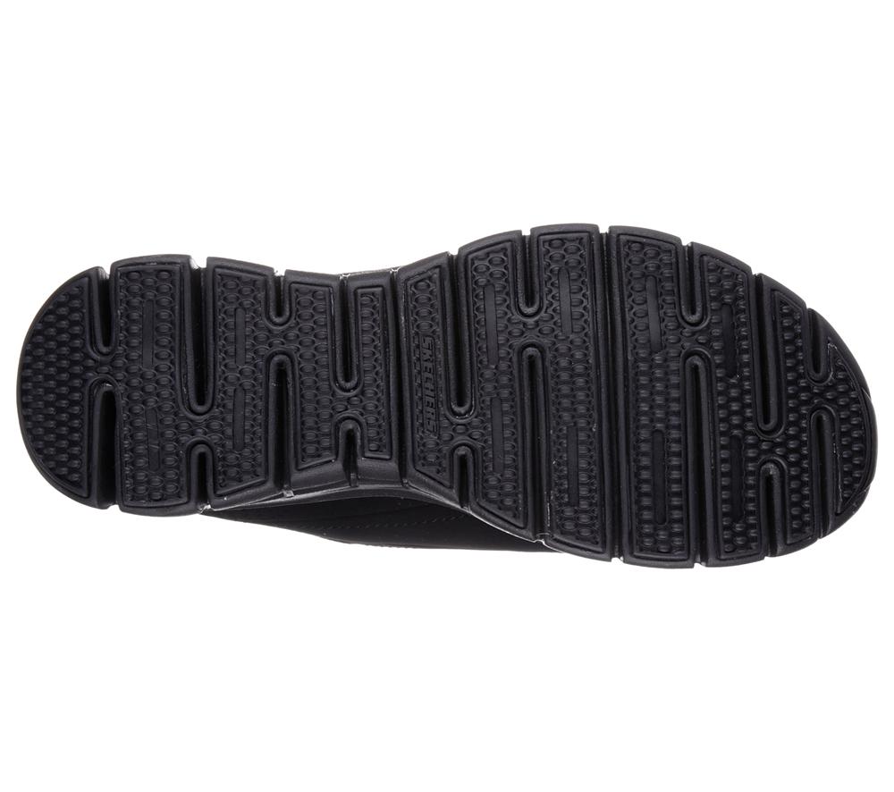 Women Skechers Synergy - Trend Setter Lace Up Shoes Black  USA |  3621-YZIXV