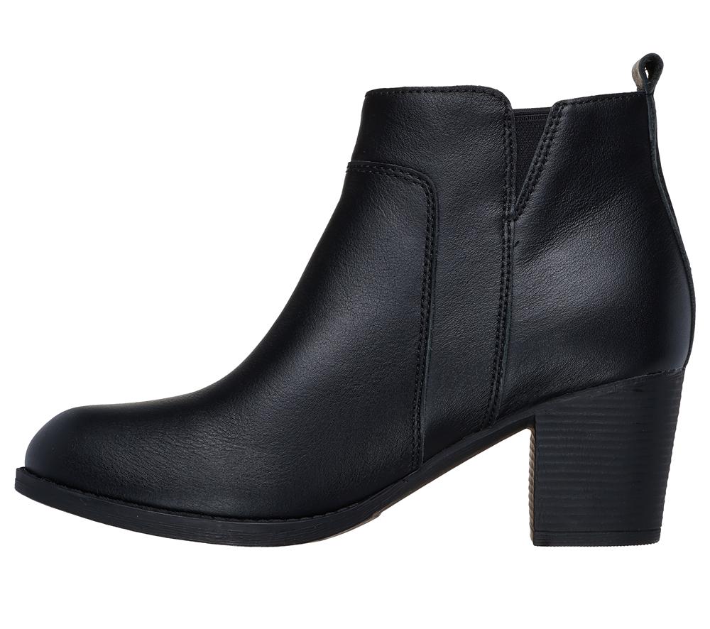 Women Skechers Taxi - Night in Town Boots Black  USA |  3519-UFOYD