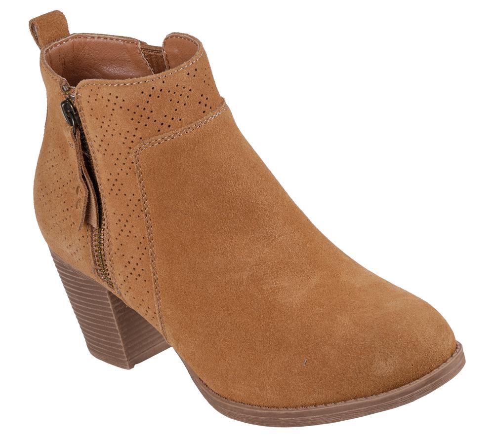 Women Skechers Taxi - Out In Town Slip On Shoes Chestnut Brown  USA |  1572-GYIDP