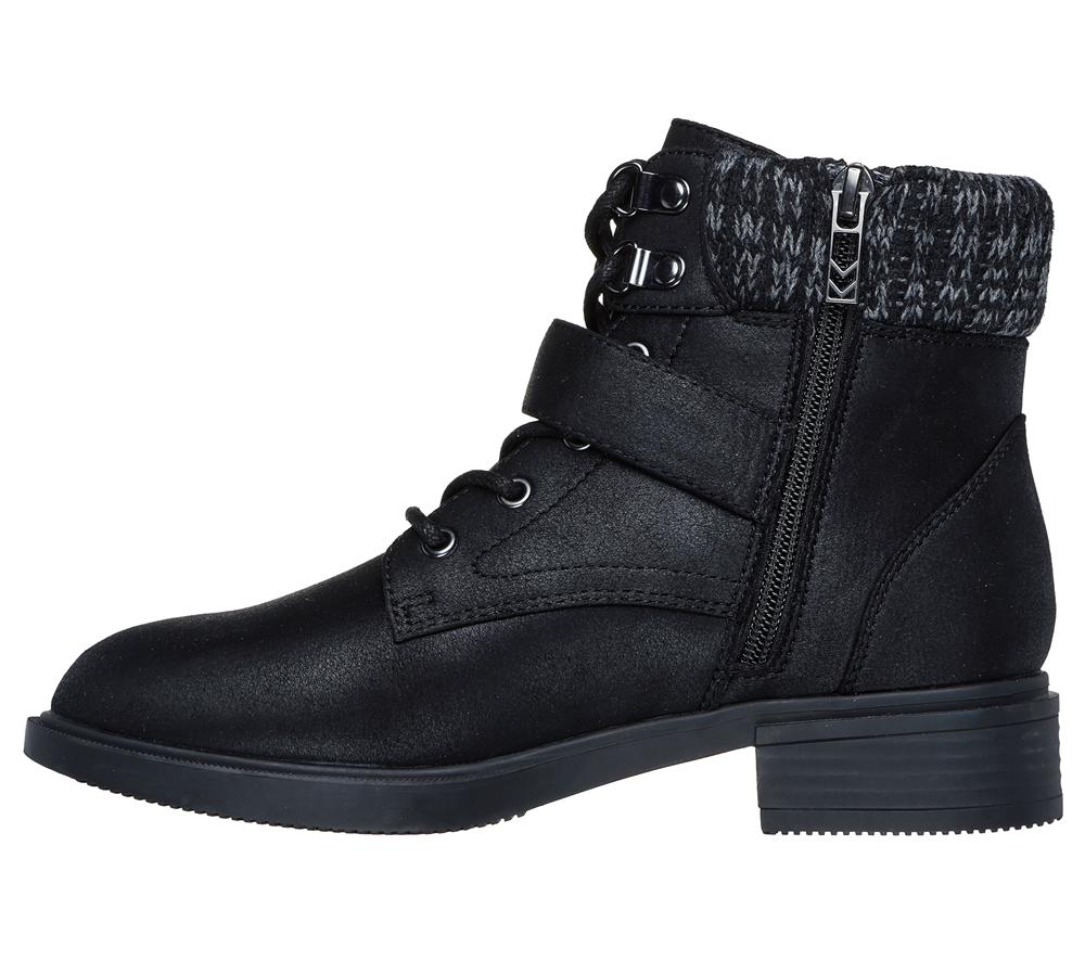 Women Skechers Tenley - Dreaming Of Fall Lace Up Shoes Black  USA |  0524-WSXJV