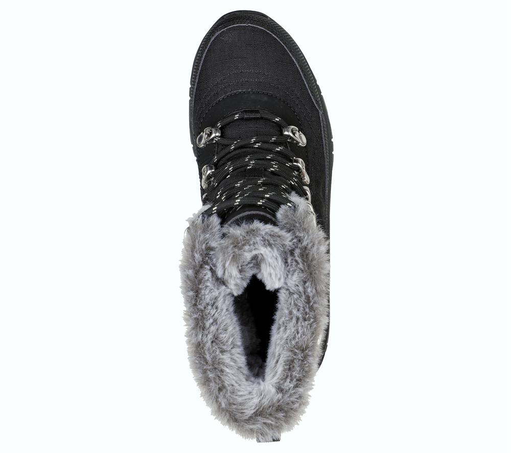 Women Skechers Trego - Cold Blues Boots Black  USA |  3825-ECZQD