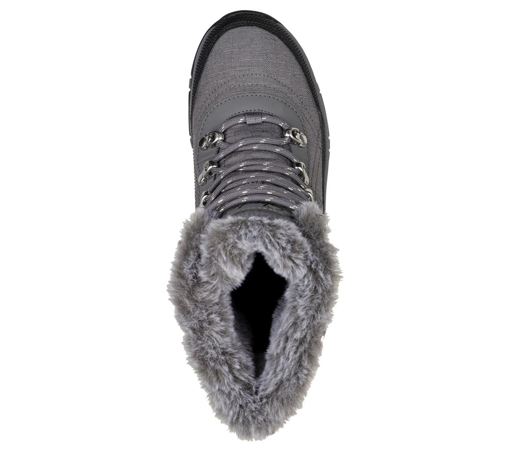 Women Skechers Trego - Cold Blues Lace Up Shoes Charcoal  USA |  4682-ZOWQJ