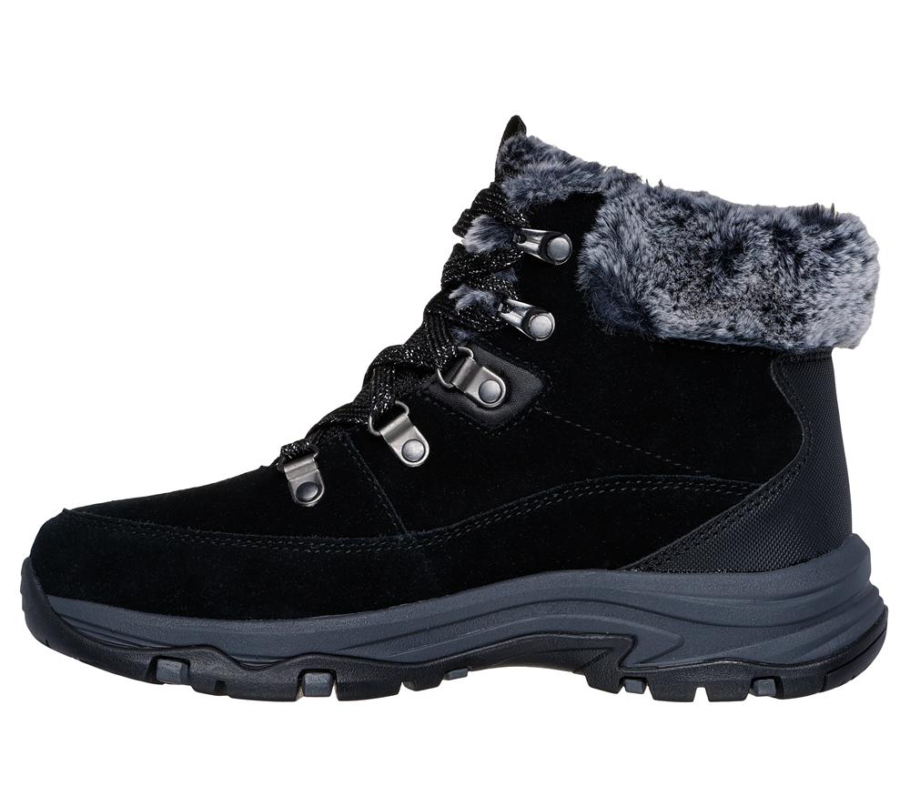Women Skechers Trego - Snow Worries Boots Black  USA |  6354-MSNJG