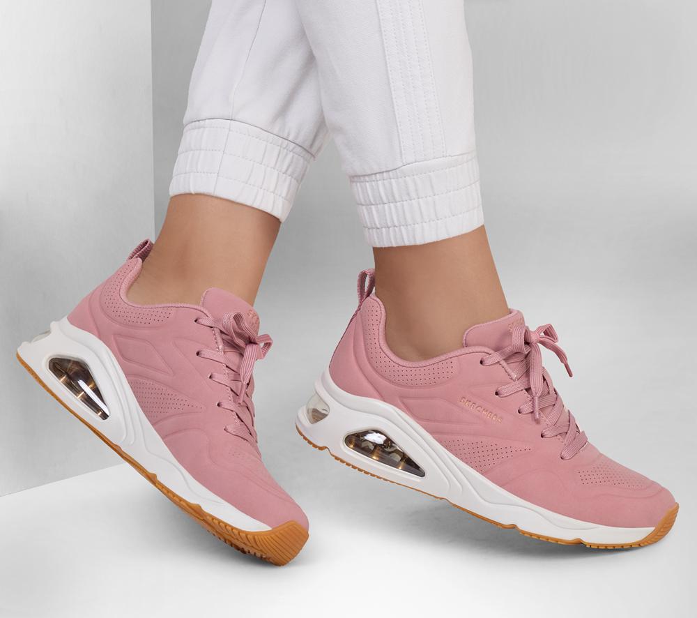 Women Skechers Tres-Air Uno - Ah-Mazing Lace Up Shoes Rose  USA |  8016-IONCH