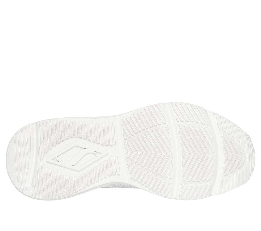 Women Skechers Tres-Air Uno - Revolution-Airy Lace Up Shoes White / Silver  USA |  6527-OYUCN