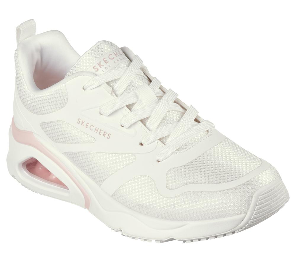 Women Skechers Tres-Air Uno - Revolution-Airy Sneakers White  USA |  8694-CPEKJ