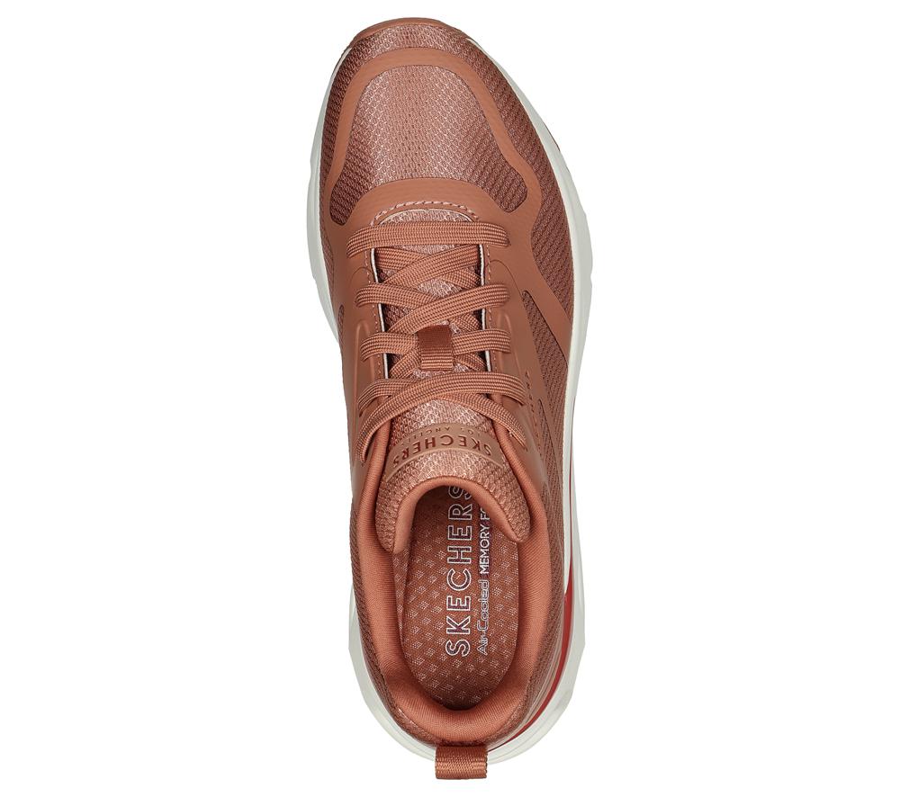 Women Skechers Tres-Air Uno - Revolution-Airy Sneakers Clay Coral  USA |  6780-YBSAH