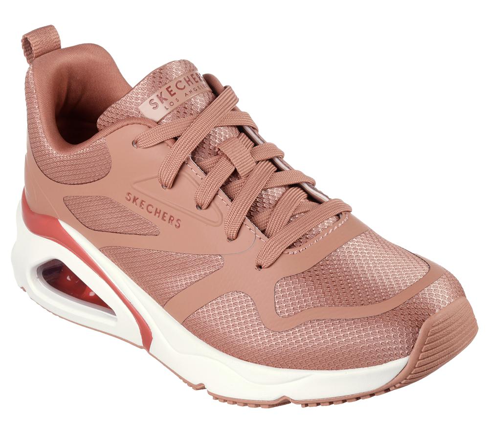 Women Skechers Tres-Air Uno - Revolution-Airy Sneakers Clay Coral  USA |  6780-YBSAH
