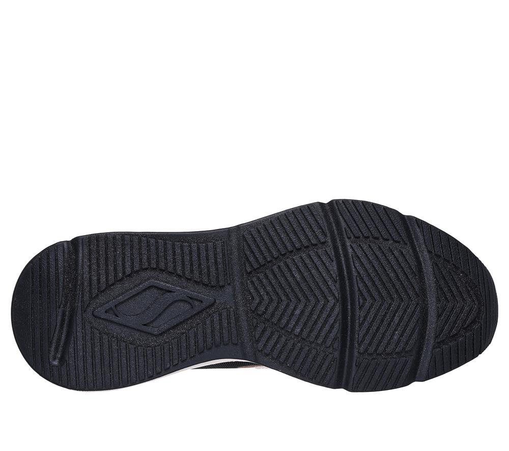 Women Skechers Tres-Air - Shimm-Airy Lace Up Shoes White / Black / Gold  USA |  7809-UKYTL