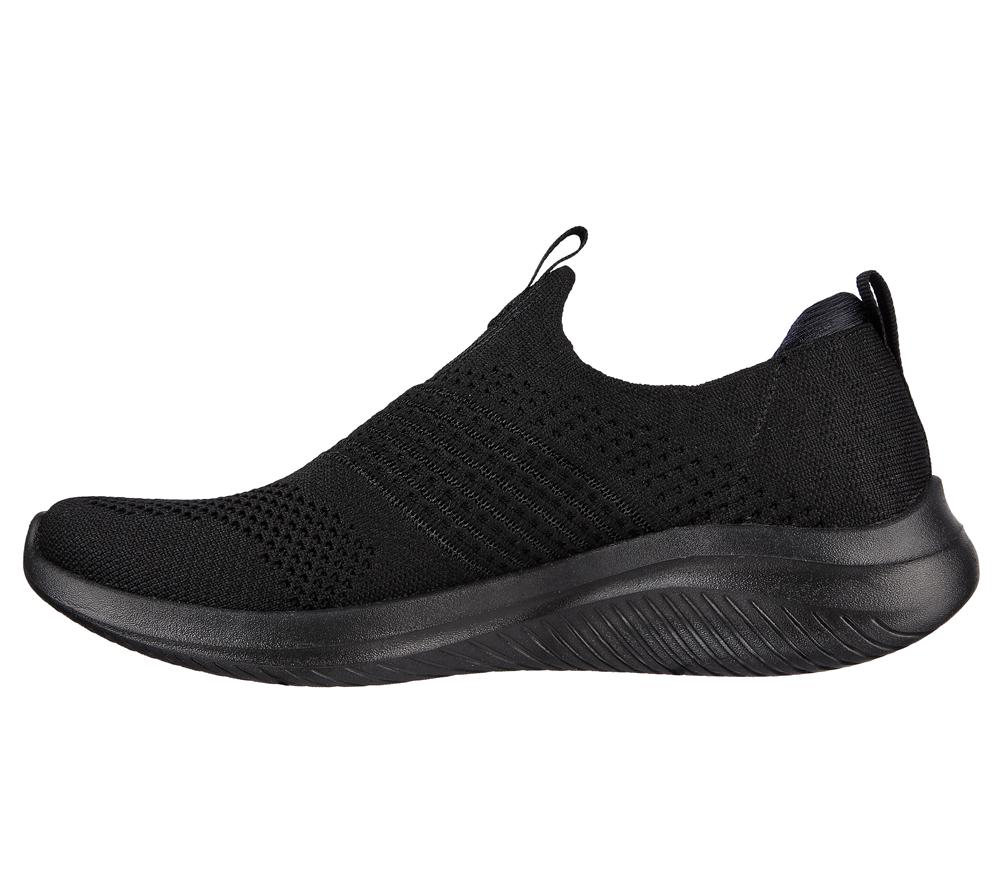 Women Skechers Ultra Flex 3.0 - Classy Charm Slip On Shoes Black  USA |  6501-UKMCA