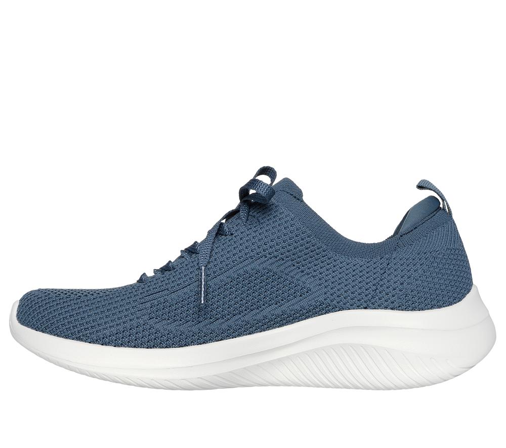 Women Skechers Ultra Flex 3.0 - Daily Choice Sneakers Slate Light Navy Blue  USA |  8045-QMBZR