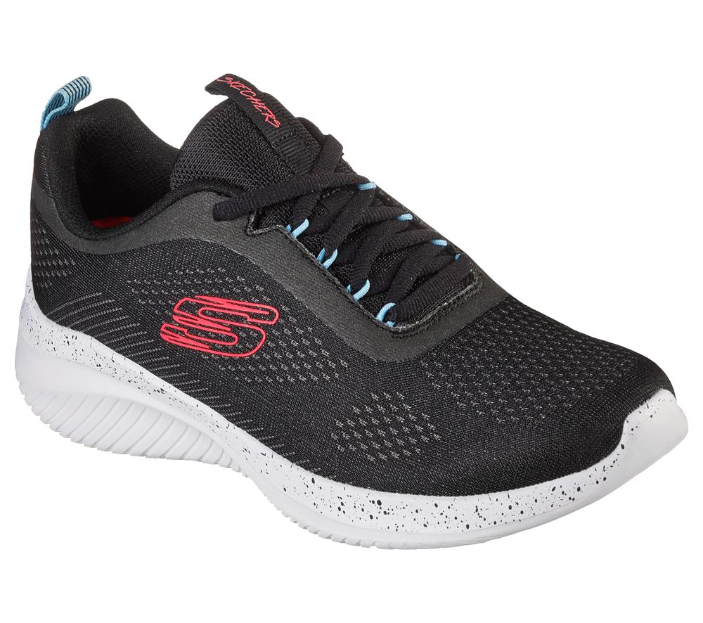 Women Skechers Ultra Flex 3.0 - New Horizons Lace Up Shoes Blue / Light Blue  USA |  4072-HDKZM