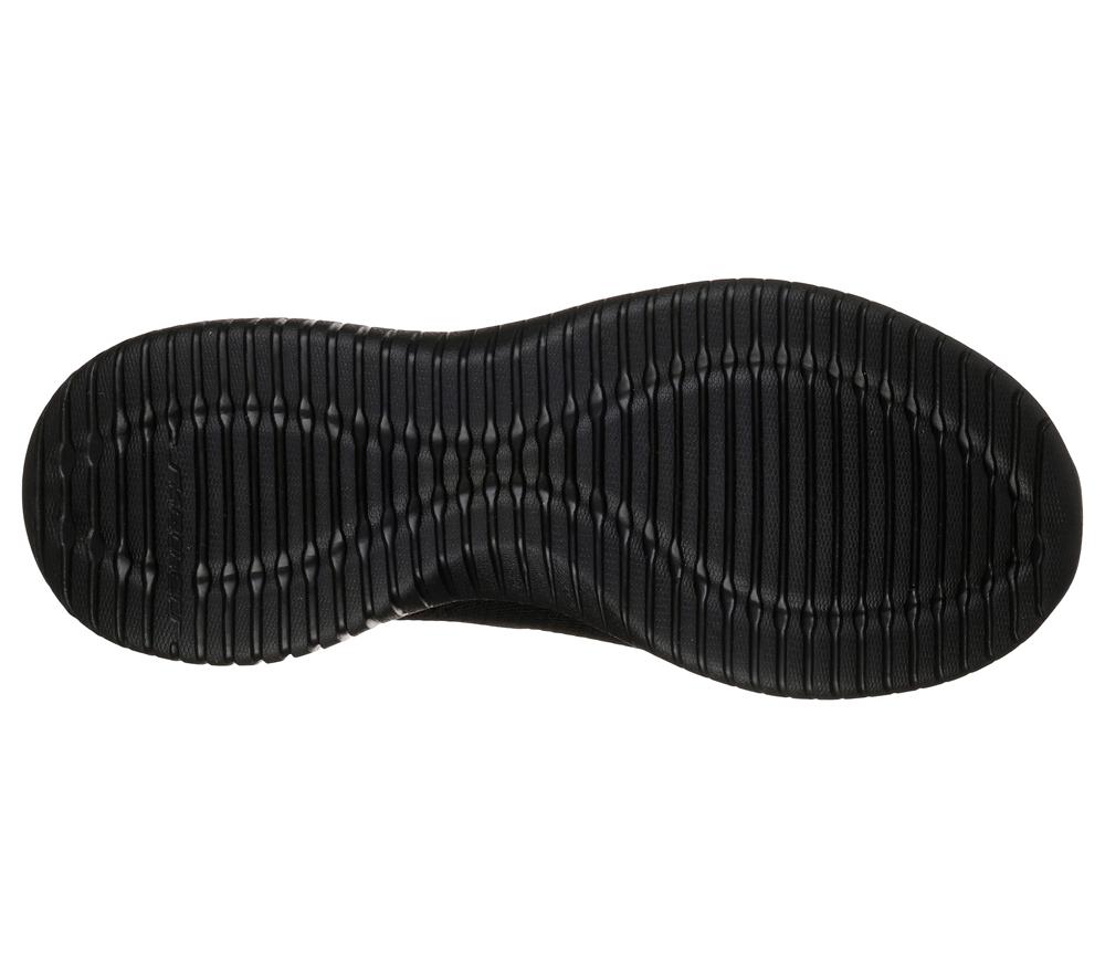 Women Skechers Ultra Flex - First Take Slip On Shoes Black  USA |  8263-OSVCL