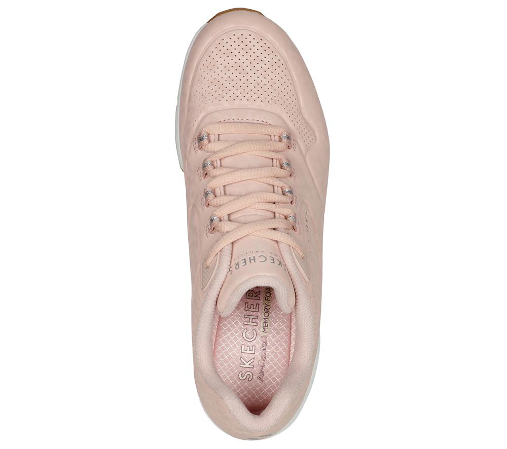 Women Skechers Uno 2 Sneakers Blush Pink  USA |  1203-HYLPT