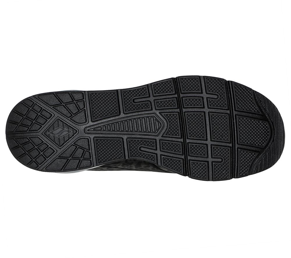 Women Skechers Uno 2 Wedges Black  USA |  9021-BZICE