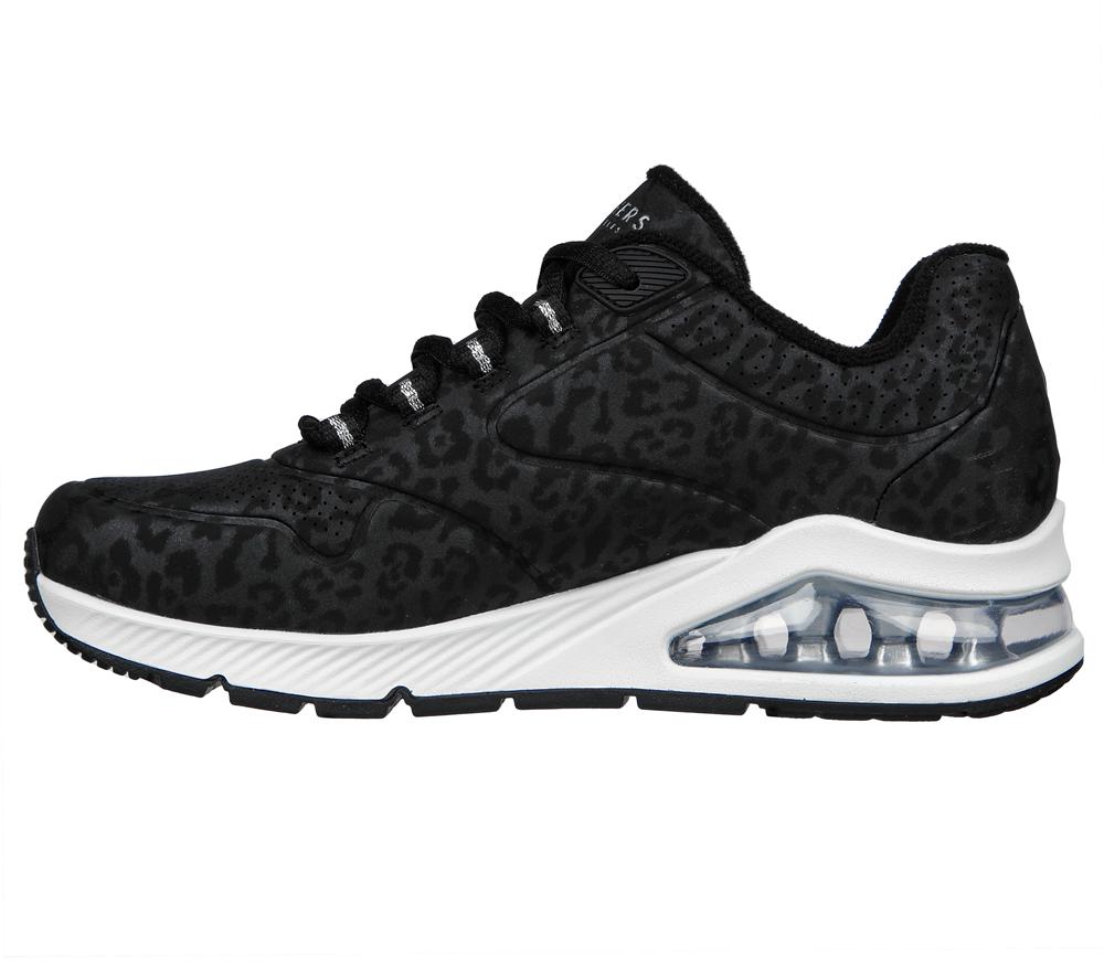 Women Skechers Uno 2 Wedges Black  USA |  9021-BZICE