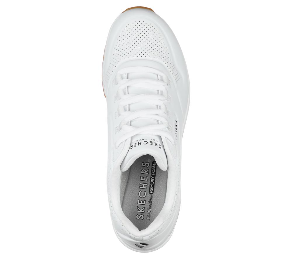 Women Skechers Uno 2 - Air Around You Wedges White  USA |  1650-FPWHR