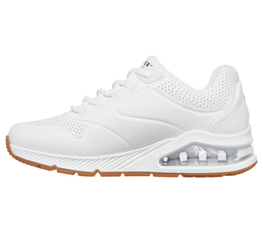Women Skechers Uno 2 - Air Around You Wedges White  USA |  1650-FPWHR