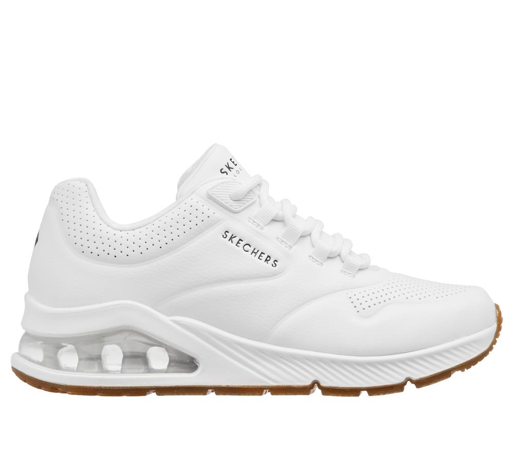 Women Skechers Uno 2 - Air Around You Wedges White  USA |  1650-FPWHR
