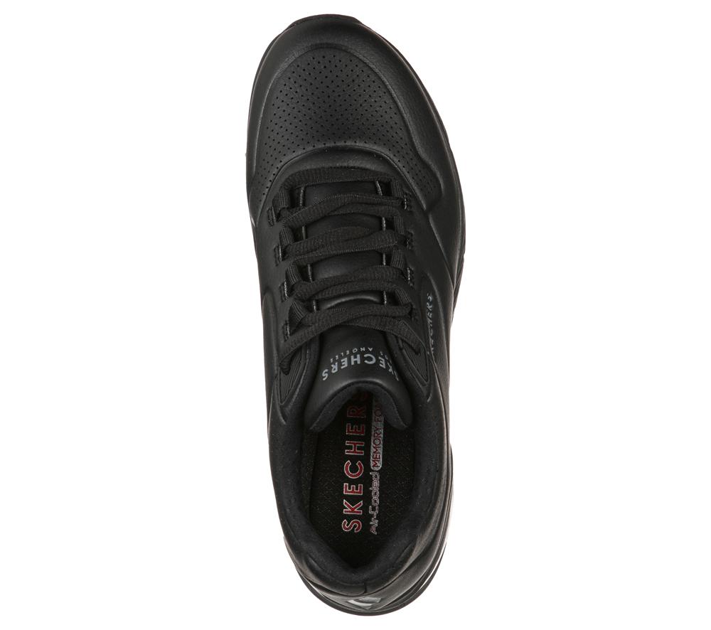Women Skechers Uno 2 - Air Around You Wedges Black  USA |  4023-VJCEP
