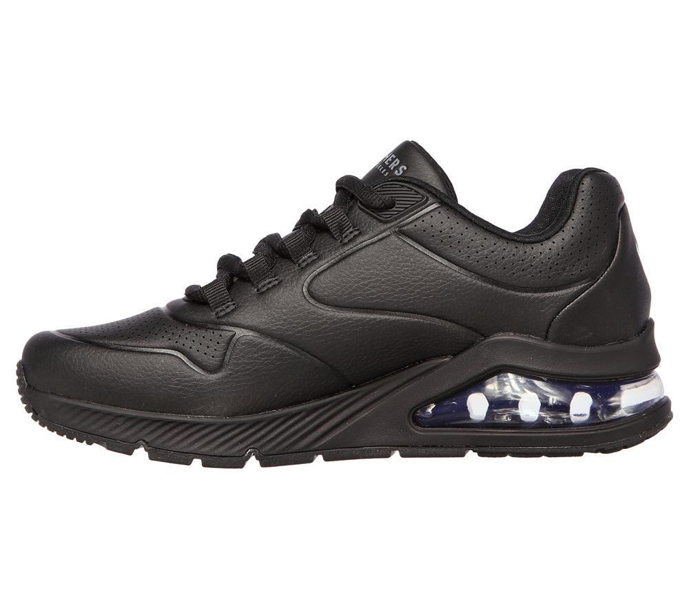 Women Skechers Uno 2 - Air Around You Wedges Black  USA |  4023-VJCEP