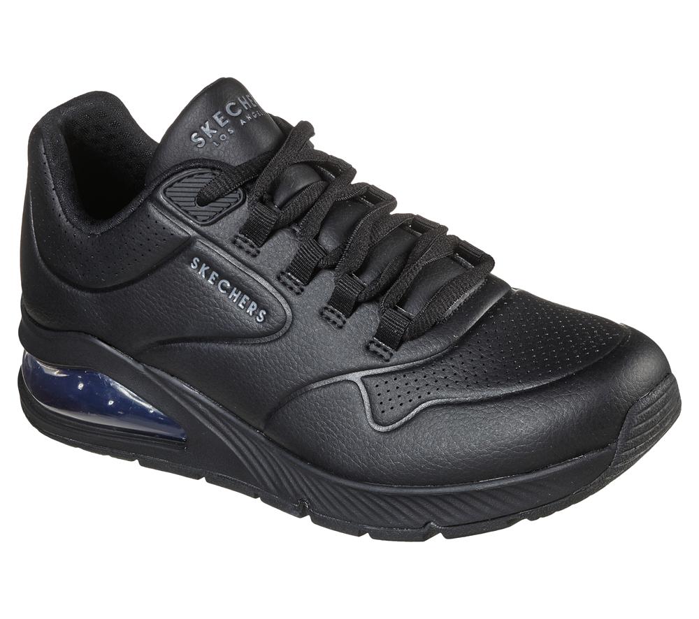 Women Skechers Uno 2 - Air Around You Wedges Black  USA |  4023-VJCEP