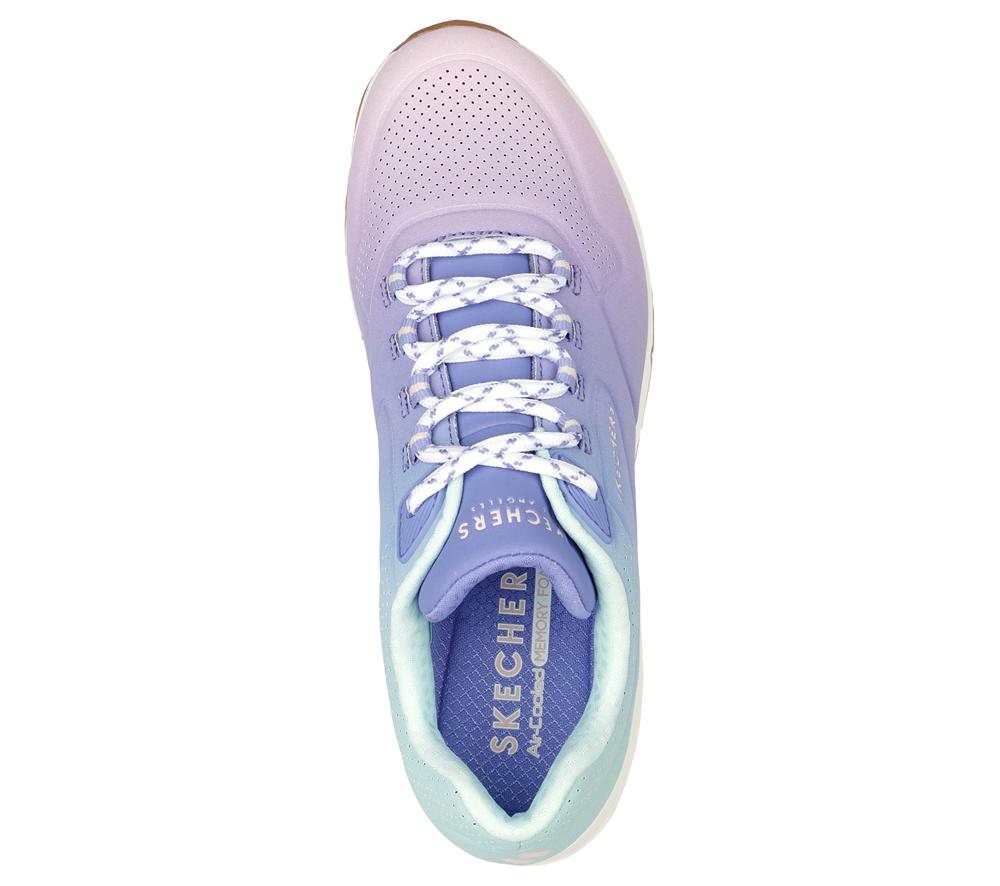 Women Skechers Uno 2 - Ombre Away Wedges Blue / Multicolor  USA |  7193-DGMCK