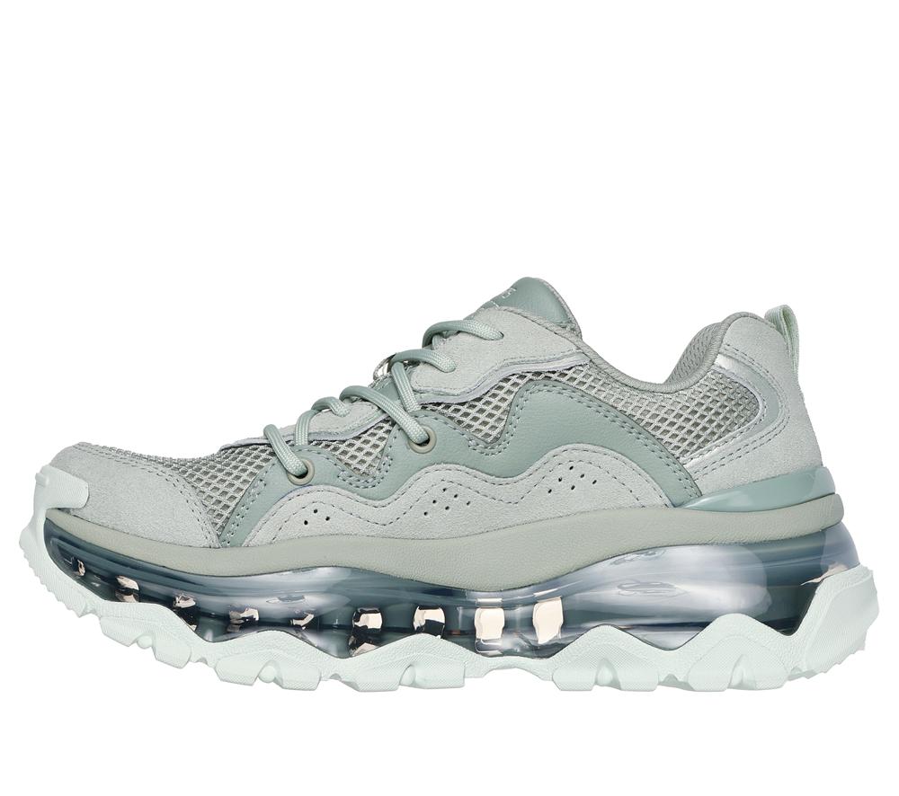 Women Skechers Uno Chaos Lace Up Shoes Sage Turquoise  USA |  6428-FUDBJ