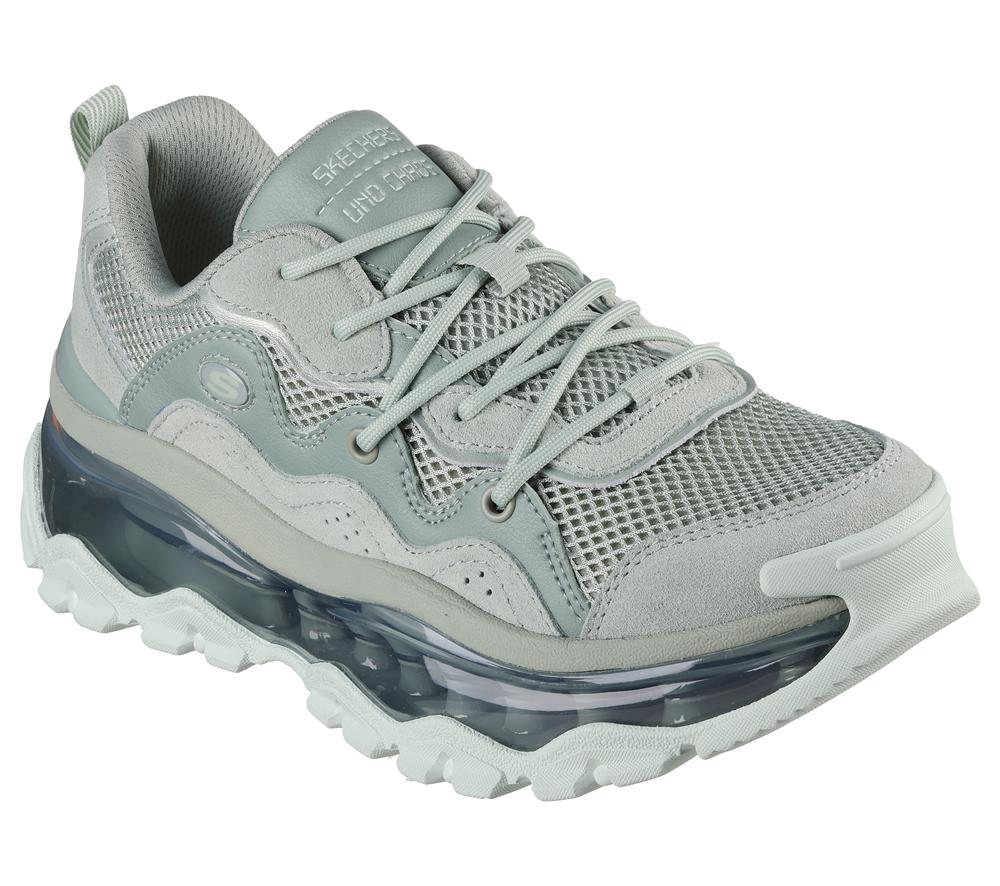 Women Skechers Uno Chaos Lace Up Shoes Sage Turquoise  USA |  6428-FUDBJ