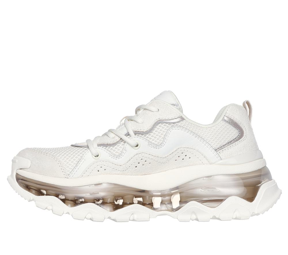 Women Skechers Uno Chaos Lace Up Shoes White  USA |  9645-DMANZ