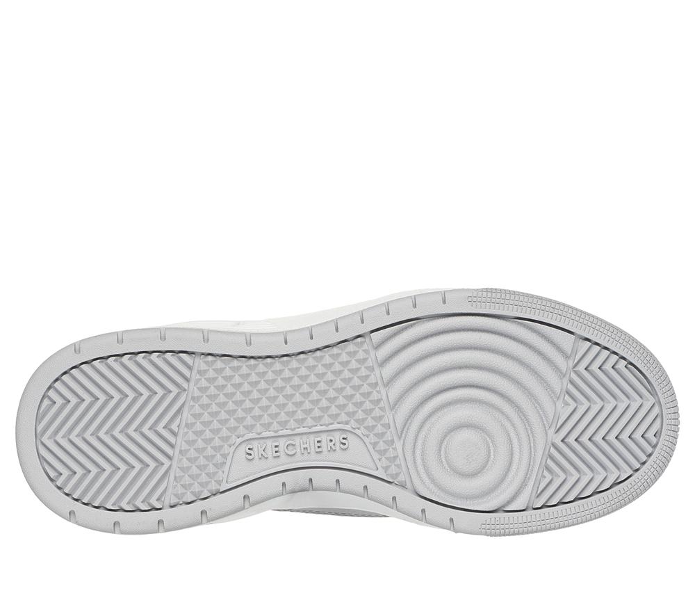 Women Skechers Uno Court - Courted Style Lace Up Shoes White / Lavender  USA |  2075-VTBYD