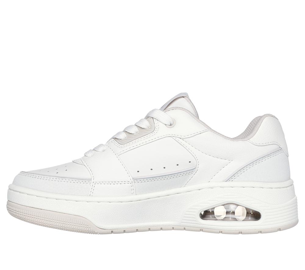 Women Skechers Uno Court - Courted Style Sneakers White  USA |  1856-CSRGF