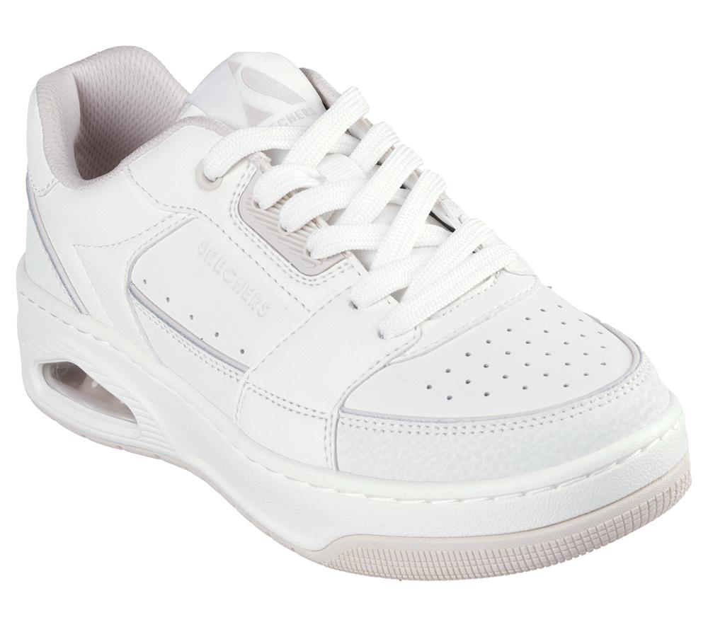 Women Skechers Uno Court - Courted Style Sneakers White  USA |  1856-CSRGF