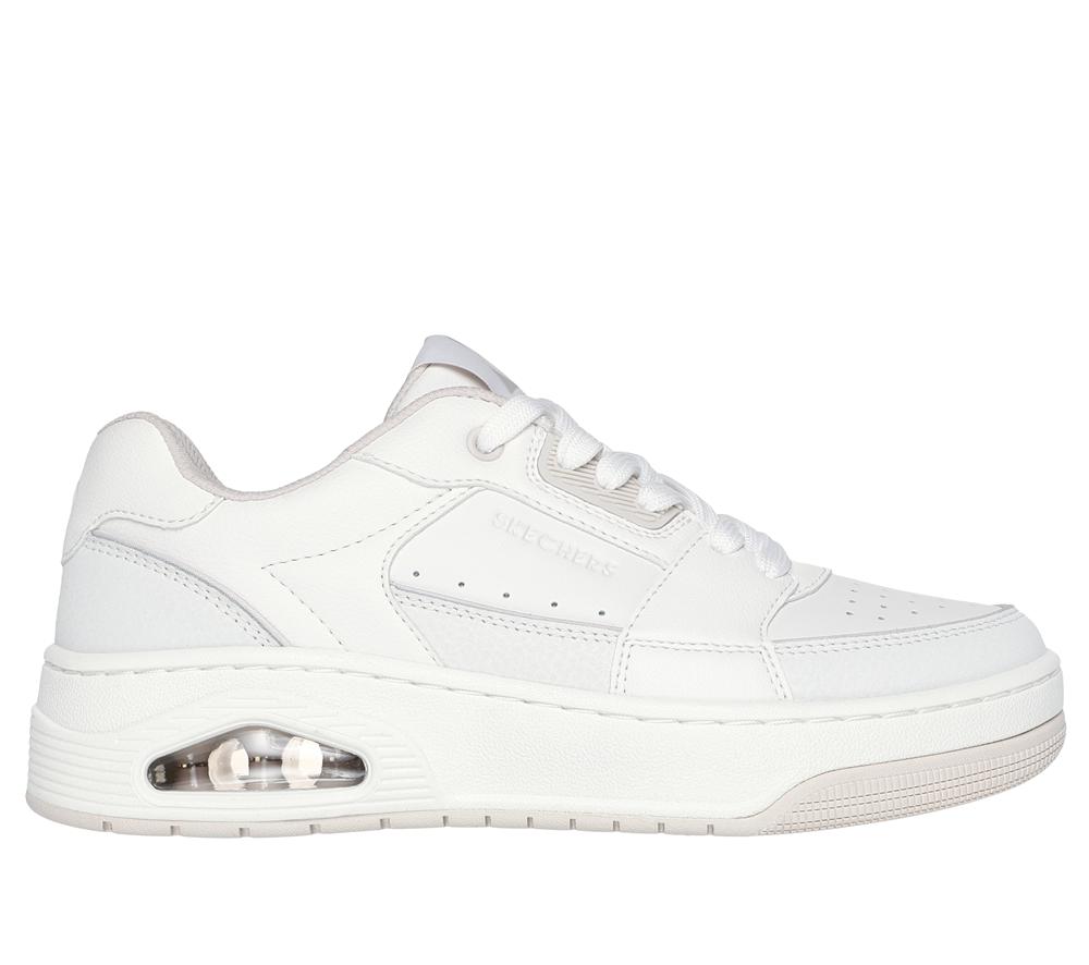 Women Skechers Uno Court - Courted Style Sneakers White  USA |  1856-CSRGF