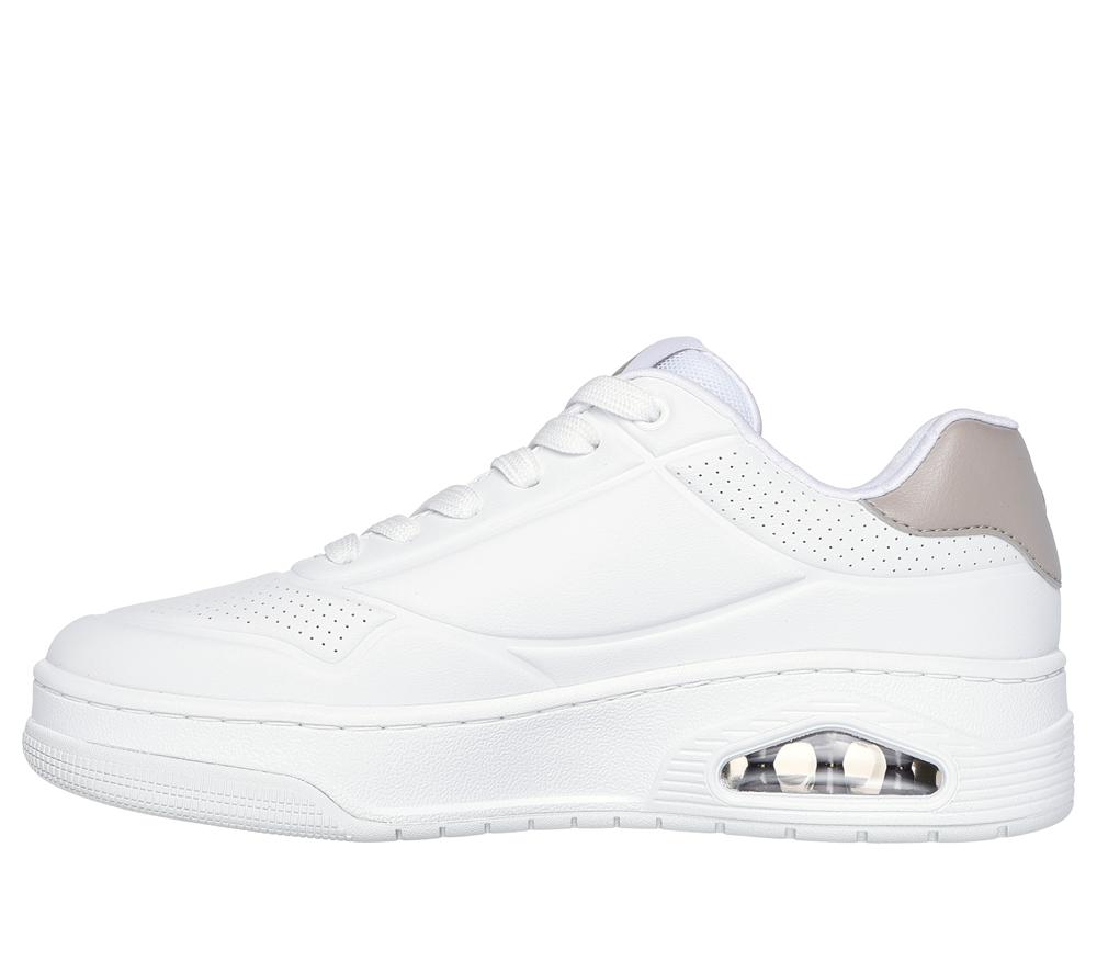 Women Skechers Uno Court - Fast Break Sneakers White  USA |  6534-WZLAY