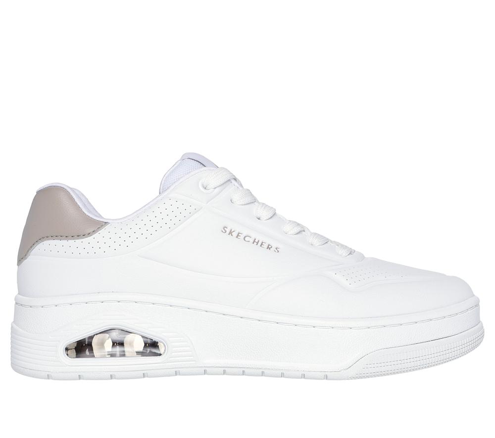 Women Skechers Uno Court - Fast Break Sneakers White  USA |  6534-WZLAY