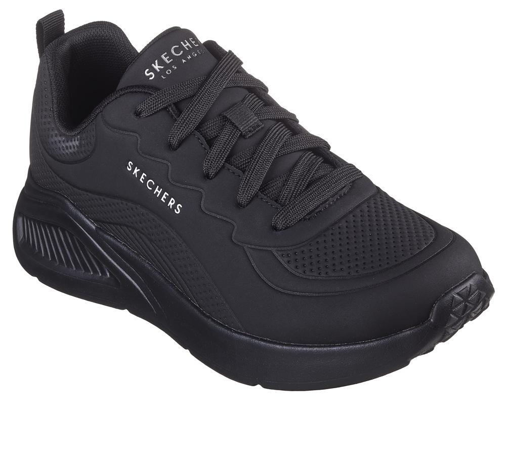 Women Skechers Uno Lite - Lighter One Wedges Black  USA |  4368-DZEAW