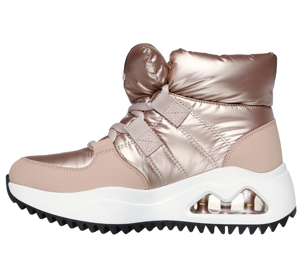 Women Skechers Uno Peaks - Moon Puffz Sneakers Champagne Silver  USA |  1269-KTGXN