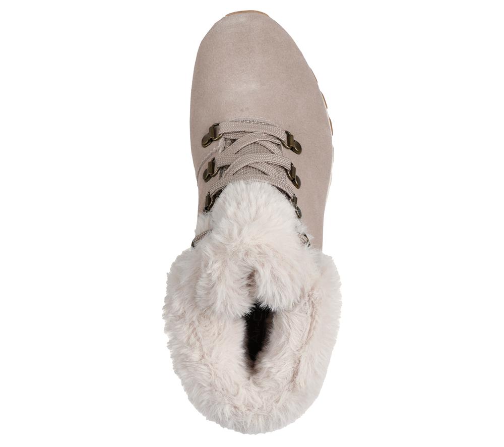 Women Skechers Uno Rugged - Moonlight Ridge Lace Up Shoes Taupe Brown  USA |  6542-DKWOZ