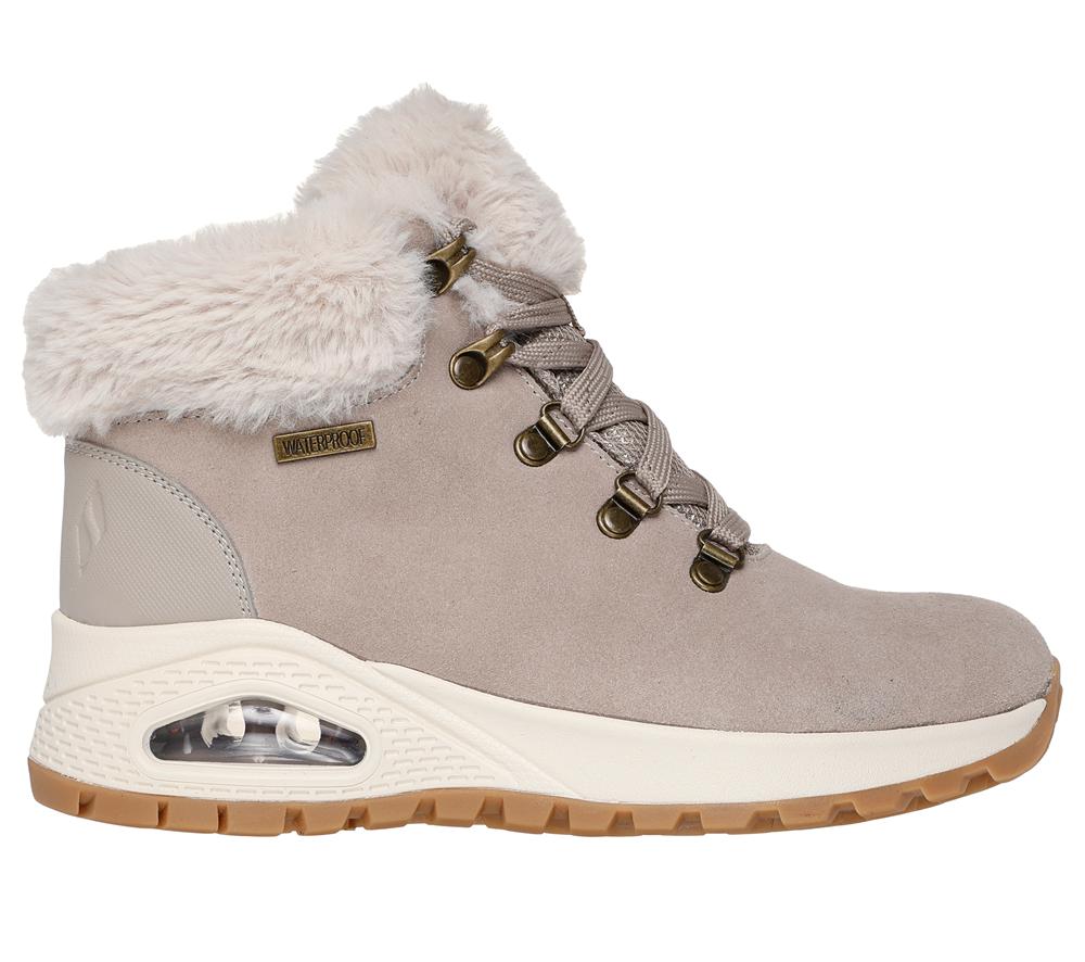 Women Skechers Uno Rugged - Moonlight Ridge Lace Up Shoes Taupe Brown  USA |  6542-DKWOZ