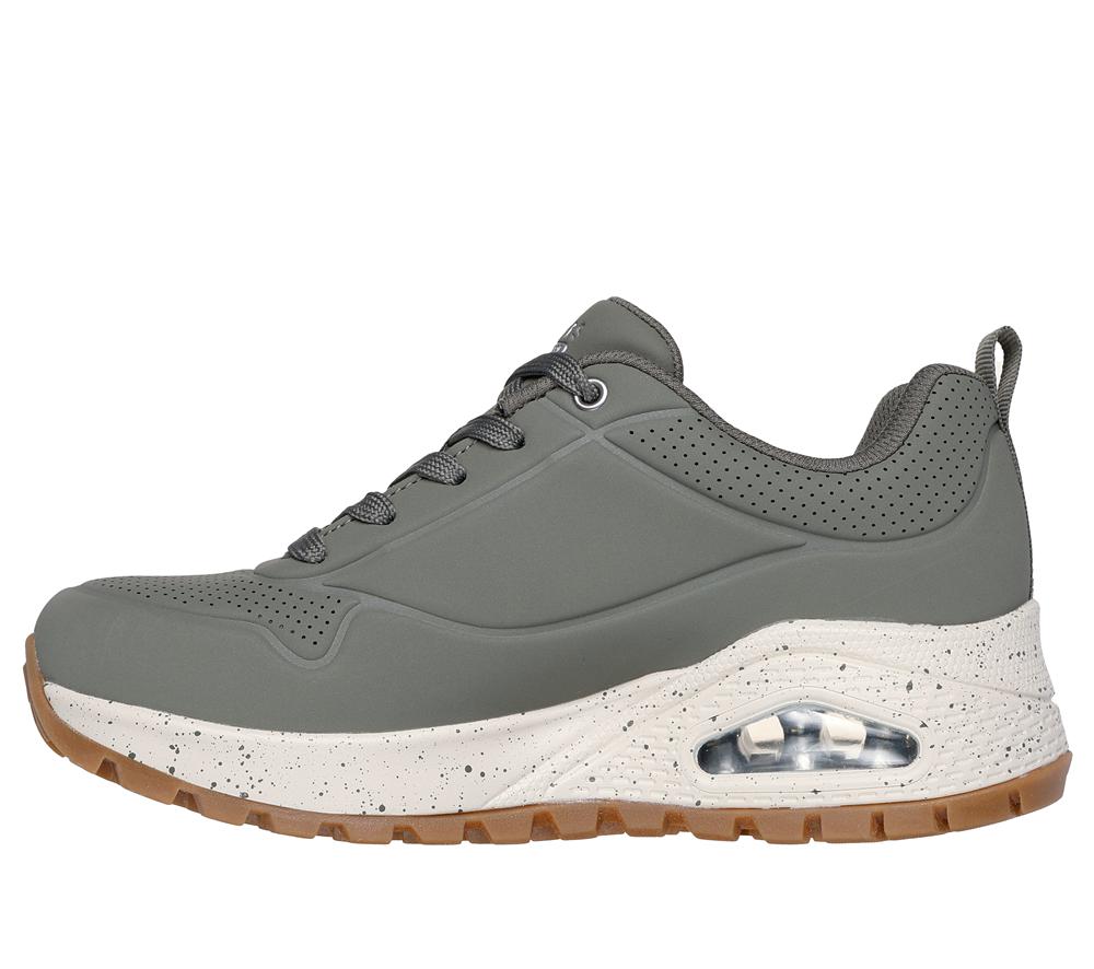 Women Skechers Uno Rugged - Spotted Terrain Lace Up Shoes Olive  USA |  6025-PQYWK