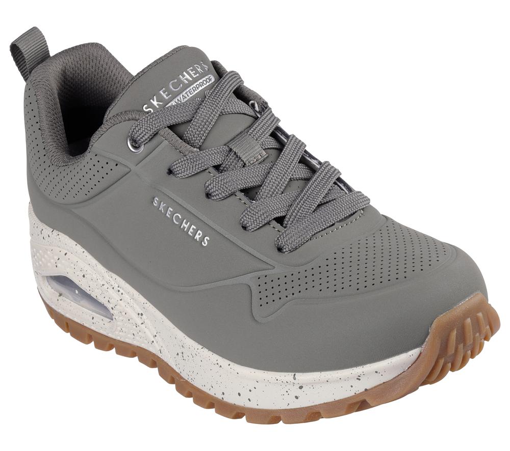 Women Skechers Uno Rugged - Spotted Terrain Lace Up Shoes Olive  USA |  6025-PQYWK