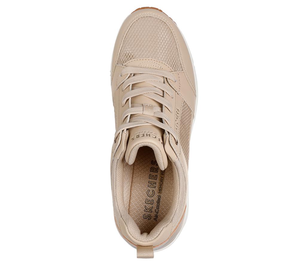 Women Skechers Uno Wedge - Everything Nice Wedges Natural White  USA |  1653-TGKBO