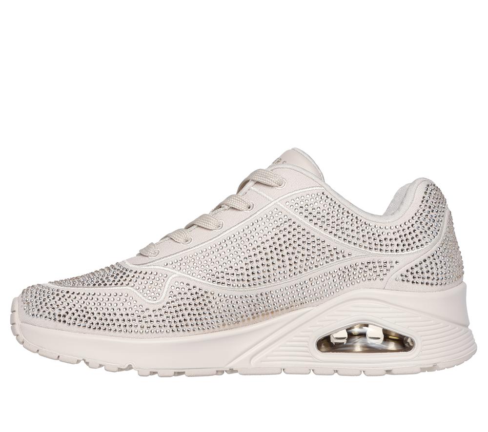 Women Skechers Uno - Disco Rave Wedges Taupe Brown  USA |  9324-ZDOFA
