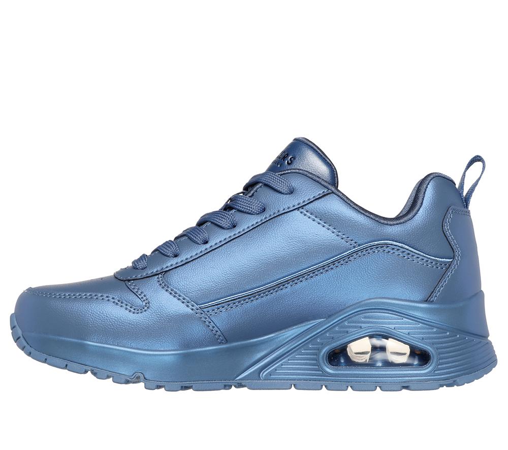 Women Skechers Uno - Galactic Gal Wedges Slate Light Navy Blue  USA |  0295-ZUPTL