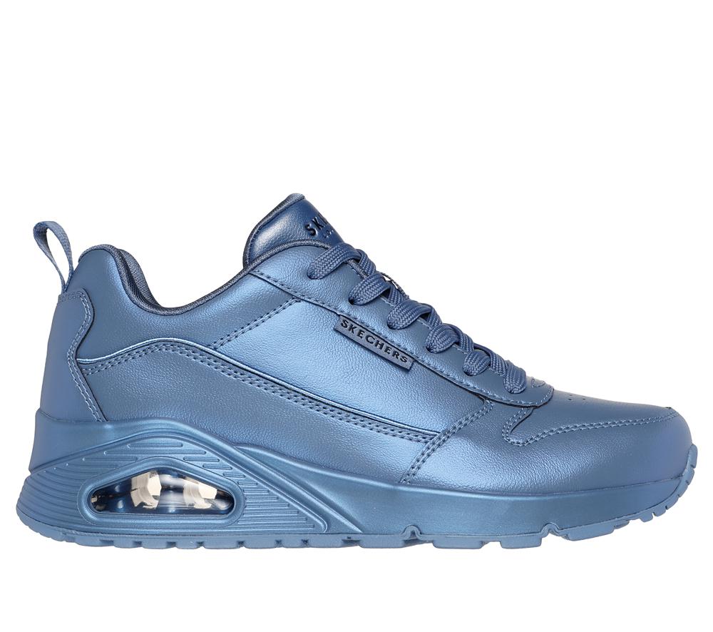 Women Skechers Uno - Galactic Gal Wedges Slate Light Navy Blue  USA |  0295-ZUPTL