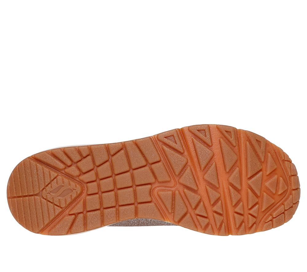 Women Skechers Uno - Glitter Bomb Sneakers Rosegold  USA |  5812-UEOHN