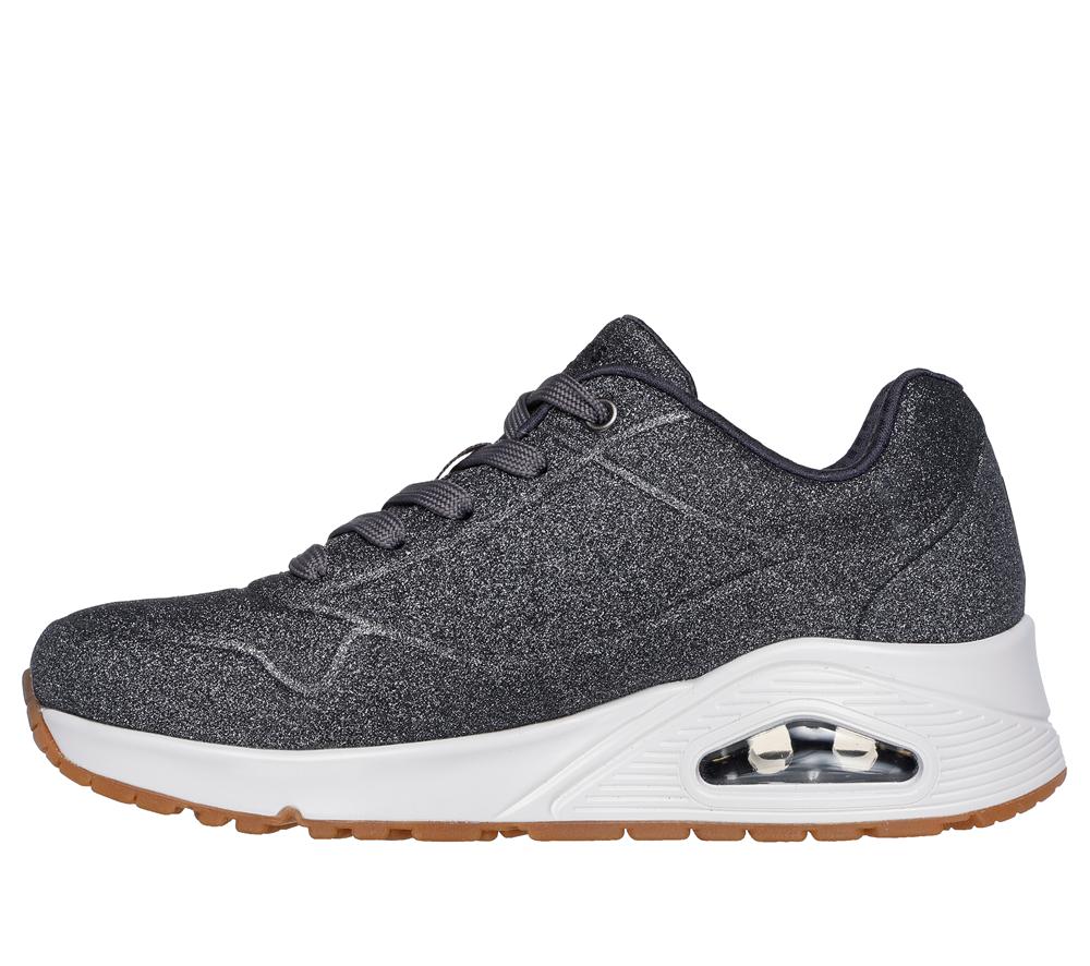 Women Skechers Uno - Glitter Bomb Wedges Pewter Grey  USA |  2975-NLJFI