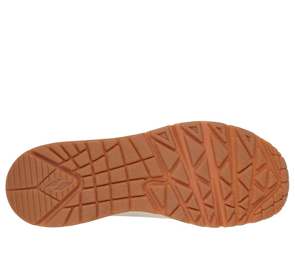 Women Skechers Uno - Golden Air Wedges Natural White  USA |  3926-RDOHY